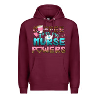 Burgundy coffee gives me nurse powers bbs Premium Hoodie - BundleAndBundleShop