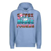 Colony Blue coffee gives me nurse powers bbs Premium Hoodie - BundleAndBundleShop