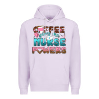 Lilac coffee gives me nurse powers bbs Premium Hoodie - BundleAndBundleShop