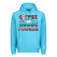 Ocean Blue coffee gives me nurse powers bbs Premium Hoodie - BundleAndBundleShop