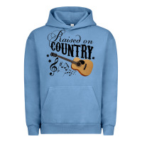 Pigment Pebble Blue Raised On Country Country Life Country Music Lover Urban Hoodie - tuanDangUi