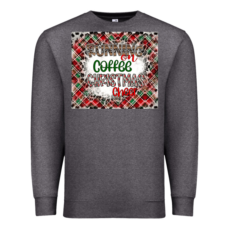 Running On Coffee And Christmas Premium Sweatshirt by CowhideDigitalArt | Teevron
