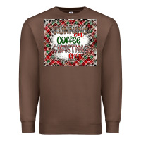 Chestnut Running on Coffee And Christmas Premium Sweatshirt - CowhideDigitalArt