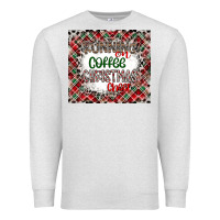 Oatmeal Heather Running on Coffee And Christmas Premium Sweatshirt - CowhideDigitalArt