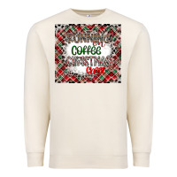 Sandshell Running on Coffee And Christmas Premium Sweatshirt - CowhideDigitalArt
