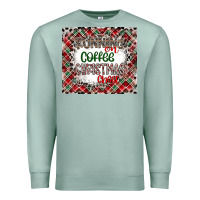 Seafoam Running on Coffee And Christmas Premium Sweatshirt - CowhideDigitalArt
