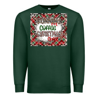 Sports Green Running on Coffee And Christmas Premium Sweatshirt - CowhideDigitalArt
