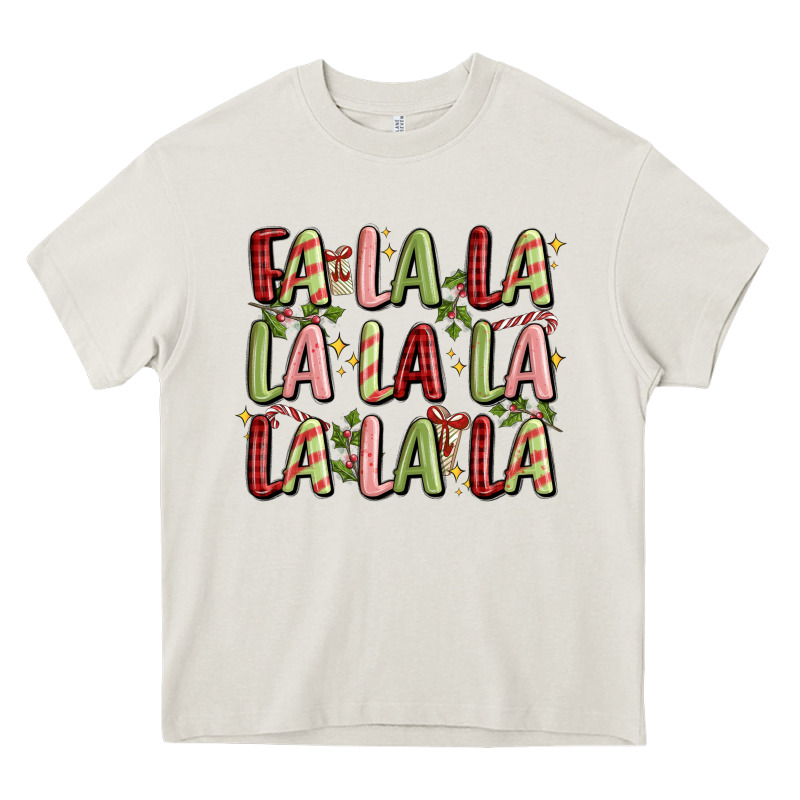 Fa La La La La La La La La Heavy Core Tee by MaliasSmallBusiness | Teevron