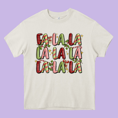 Fa La La La La La La La La Heavy Core Tee Designed By Maliassmallbusiness
