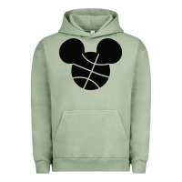Pigment Oil Green basketball soft cotton Urban Hoodie - tuanDangUi