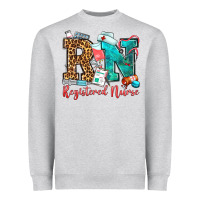 Heather Grey registered nurse Heavyweight Sweatshirt - OliviaCreatesArt