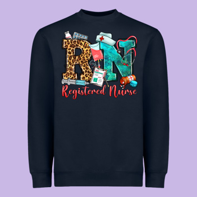 Registered Nurse Heavyweight Sweatshirt Designed By Oliviacreatesart