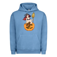 Pigment Pebble Blue sexy witch halloween costume blackcraft pumpkin wi Urban Hoodie - tuanDangUi