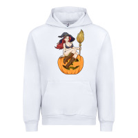 White sexy witch halloween costume blackcraft pumpkin wi Urban Hoodie - tuanDangUi