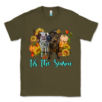 Army Green Tis The Season Cows Classic Tee - RanaPortraitStore