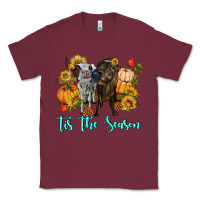Burgundy Tis The Season Cows Classic Tee - RanaPortraitStore