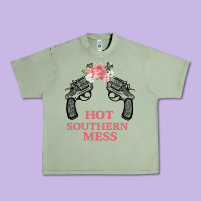 Hot Southern Mess Urban Heavy Tee Designed By Bettercallsaul