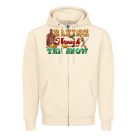 Sandshell baking through the snow Zipper Hoodie - FaDigitalArtStudio