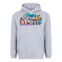 Heather Grey happy easter coffee Heavyweight Hoodie - CowhideDigitalArt