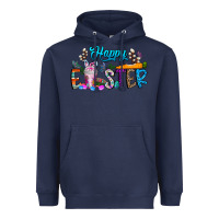 Navy happy easter coffee Heavyweight Hoodie - CowhideDigitalArt