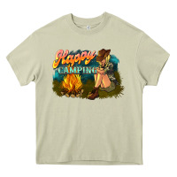 Mossy happy camping Heavy Core Tee - NancyCooperArtShop