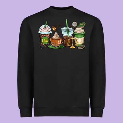 Lawyer Coffee Cups Heavyweight Sweatshirt Designed By Oliviacreatesart
