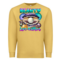 Antique Gold Beauty Lies Within Premium Sweatshirt - CowhideDigitalArt
