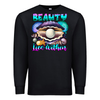 Black Beauty Lies Within Premium Sweatshirt - CowhideDigitalArt