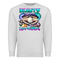 Dove Grey Beauty Lies Within Premium Sweatshirt - CowhideDigitalArt