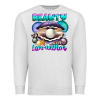 Oatmeal Heather Beauty Lies Within Premium Sweatshirt - CowhideDigitalArt