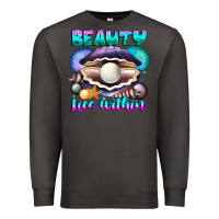 Smoke Beauty Lies Within Premium Sweatshirt - CowhideDigitalArt