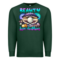 Sports Green Beauty Lies Within Premium Sweatshirt - CowhideDigitalArt