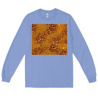 Colony Blue glitter cowhide Long Sleeve Tee - TumblerDesignByShophia