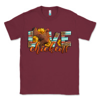 Burgundy love chickens Classic Tee - LillyAllenDesigns