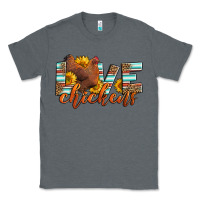 Charcoal Heather love chickens Classic Tee - LillyAllenDesigns