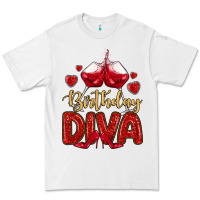 White birthday diva Premium Tee - MaliasSmallBusiness