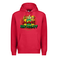 Cardinal feeling blacknificent Premium Hoodie - FaDigitalArtStudio