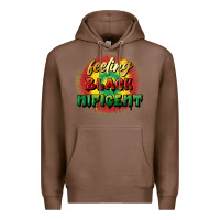 Chestnut feeling blacknificent Premium Hoodie - FaDigitalArtStudio