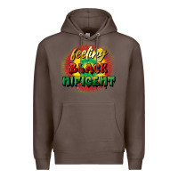 Coffee feeling blacknificent Premium Hoodie - FaDigitalArtStudio