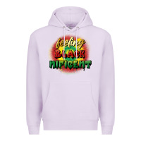 Lilac feeling blacknificent Premium Hoodie - FaDigitalArtStudio