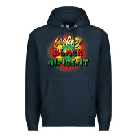 Navy feeling blacknificent Premium Hoodie - FaDigitalArtStudio