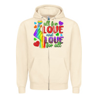 Western All For Love And Love For All Zipper Hoodie | Teevron