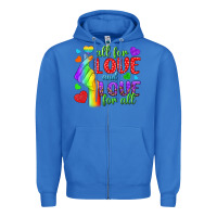 True Royal Western All For Love And Love For All Zipper Hoodie - BundleAndBundleShop