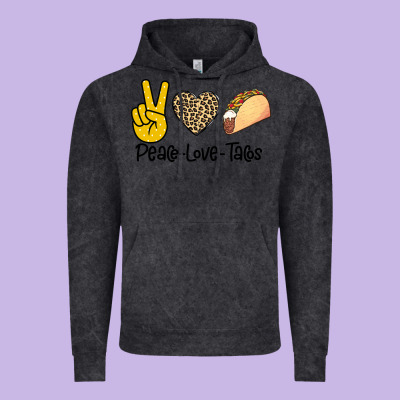 Peare Love Tacos Vintage Hoodie Designed By Bettercallsaul