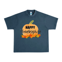 Midnight Navy Happy Thanksgiving Urban Heavy Tee - Bettercallsaul