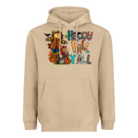 Mushroom happy fall y all Heavyweight Hoodie - CowhideDigitalArt