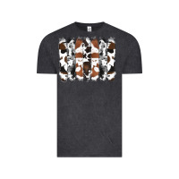 Vintage Black cowhide brushstrokes Vintage Tee - RanaPortraitStore
