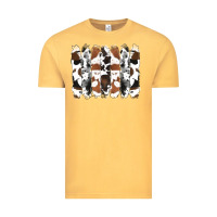 Vintage Mustard cowhide brushstrokes Vintage Tee - RanaPortraitStore