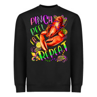 Black pinch peel eat repeat mardi gras olivia Heavyweight Sweatshirt - OliviaCreatesArt