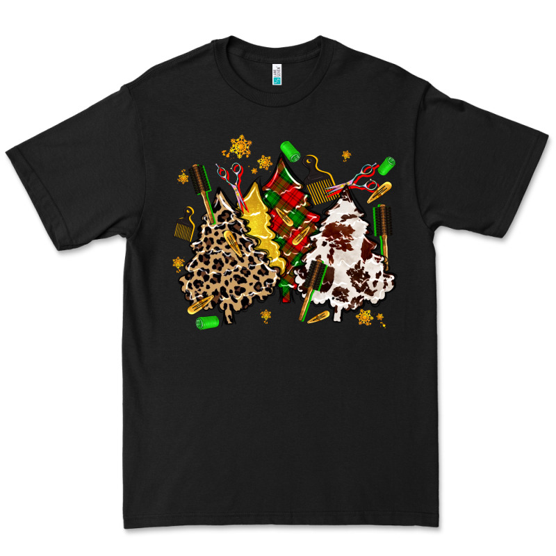 Hair Stylist With Christmas Tree Premium Tee by MaliasSmallBusiness | Teevron